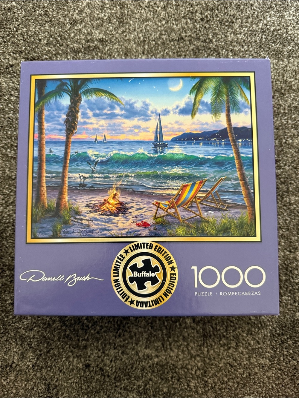 Buffalo 1000-Piece Coastal Twilight Puzzle — Darrell Bush Limited Edition